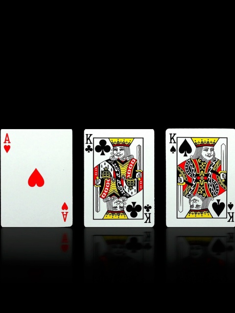 Das Poker Playing Cards Wallpaper 480x640