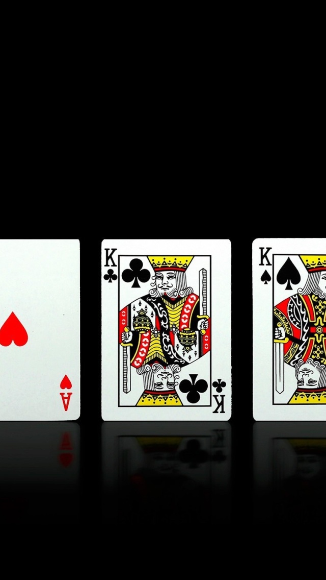 Poker Playing Cards wallpaper 640x1136