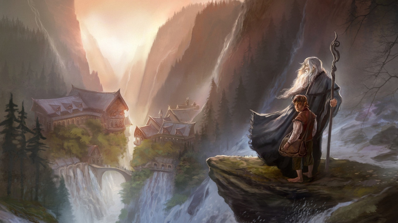 Sfondi The Hobbit An Unexpected Journey - Gandalf 1280x720