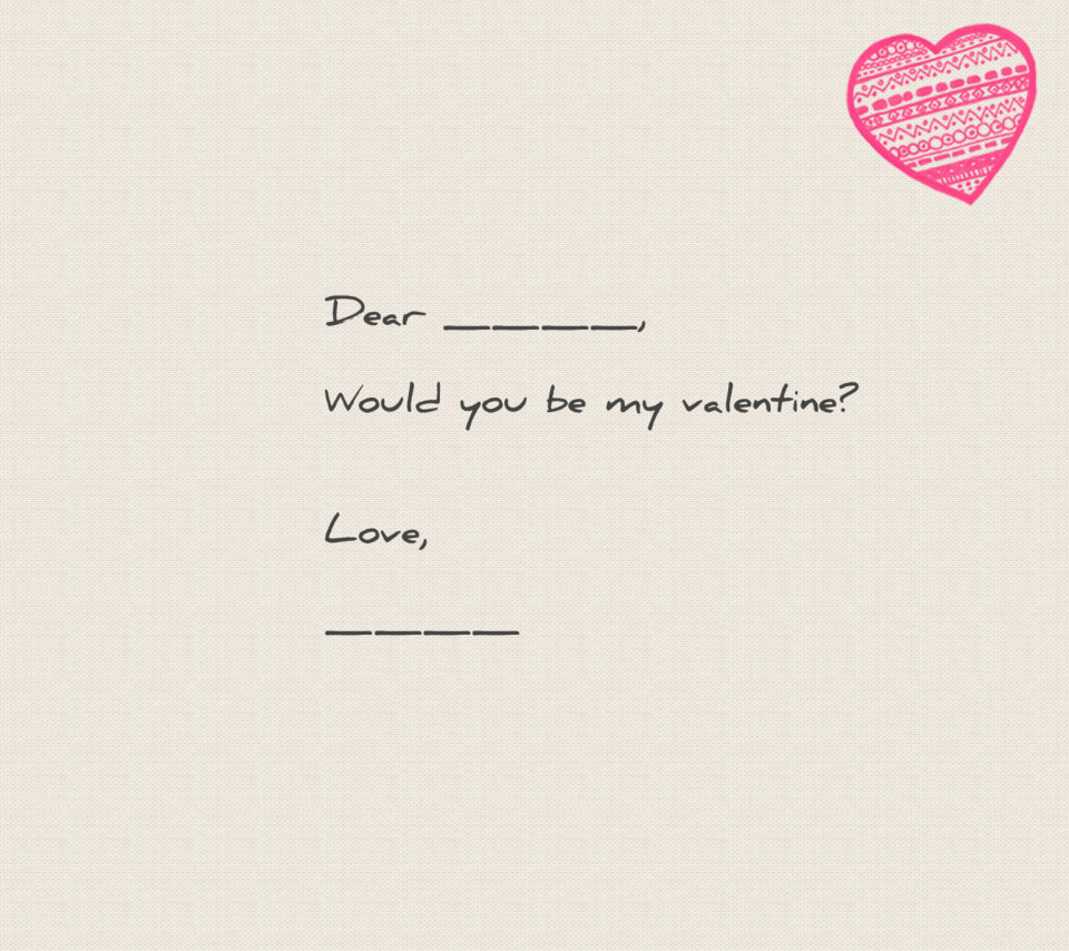 Would You Be My Valentine screenshot #1 960x854