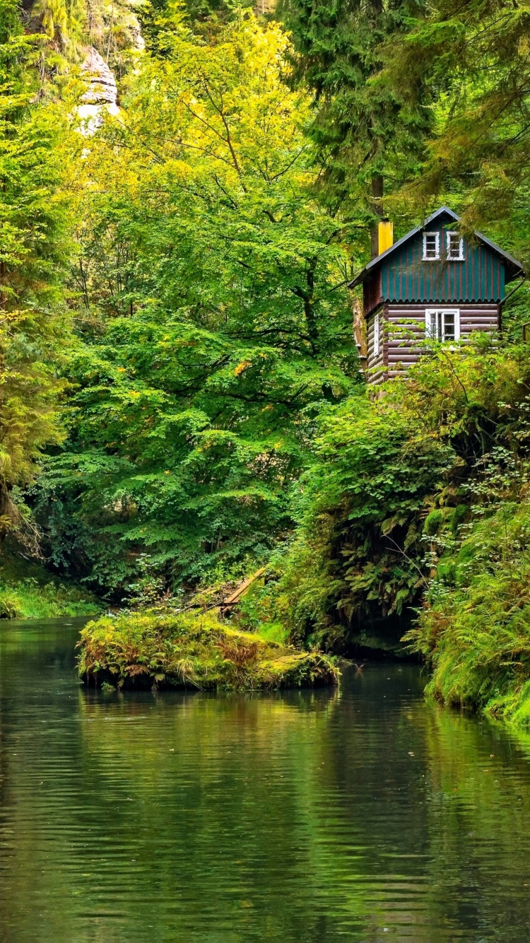 Das Lake house Wallpaper 750x1334