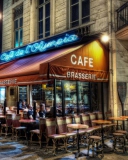 Paris Cafe wallpaper 128x160