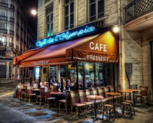 Fondo de pantalla Paris Cafe 220x176