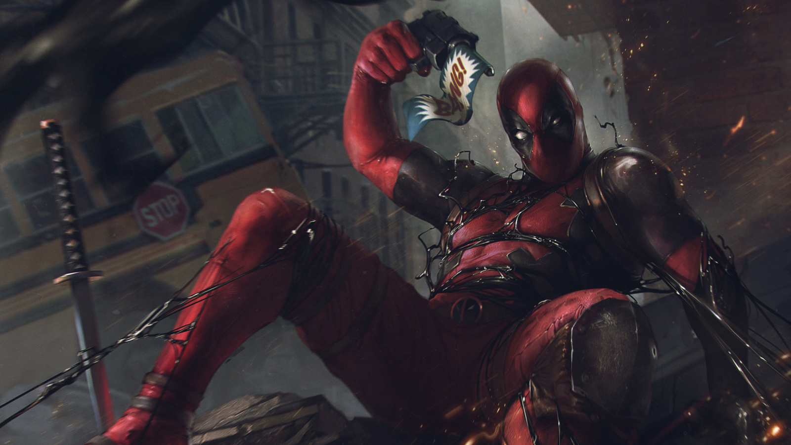 Обои Deadpool Comics 1600x900