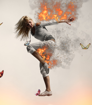 Fire Dance sfondi gratuiti per iPhone 6 Plus