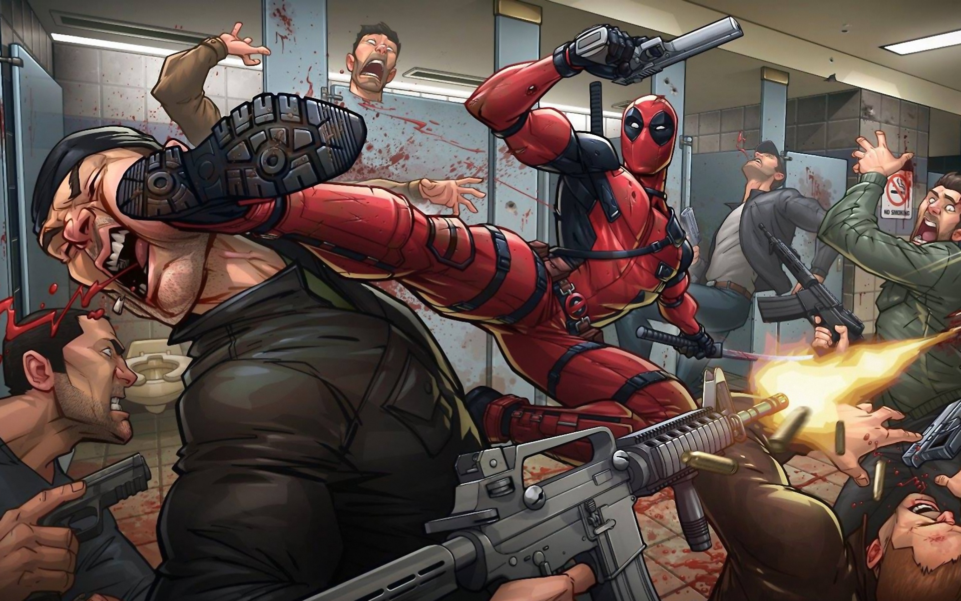 Deadpool Art wallpaper 1920x1200