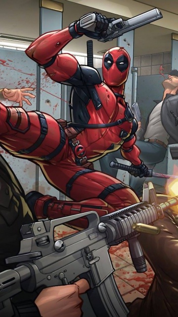 Das Deadpool Art Wallpaper 360x640