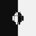 Das Android Black And White Wallpaper 128x128