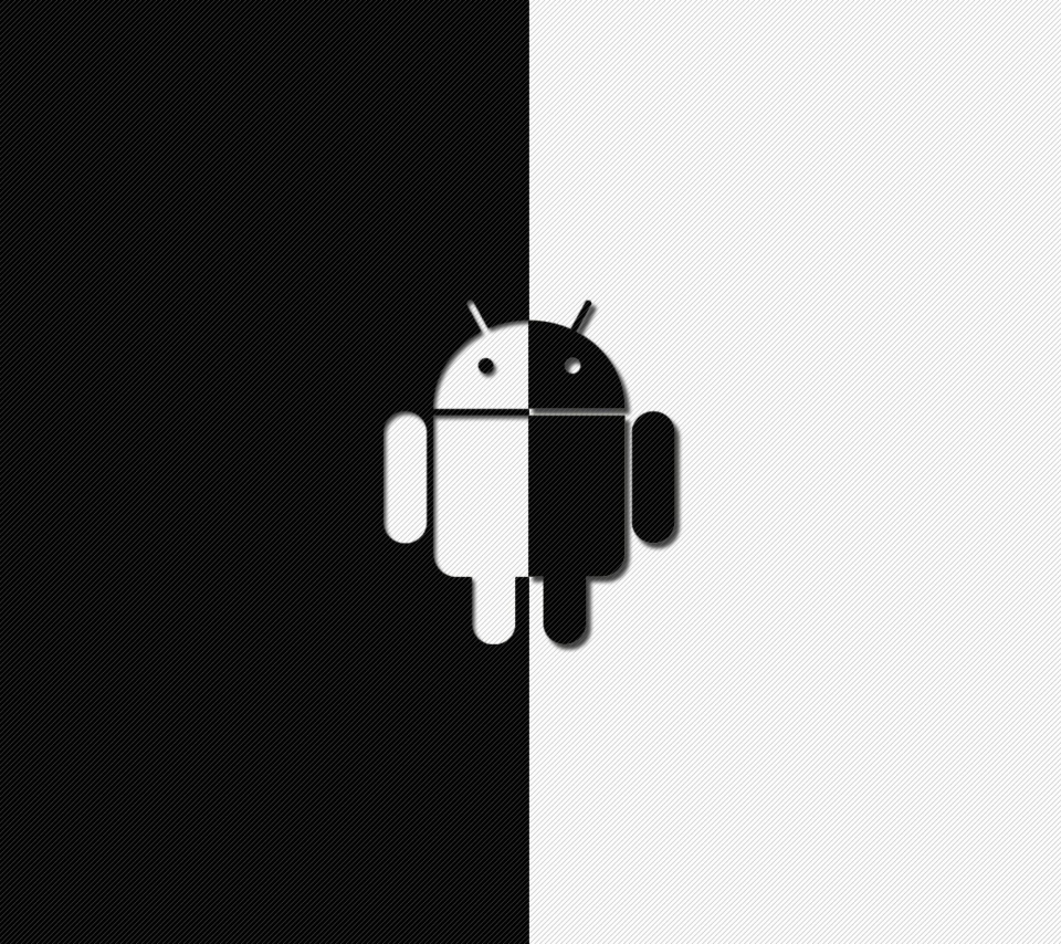 Android Black And White wallpaper 960x854