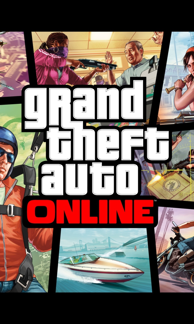 Das Grand Theft Auto Online Wallpaper 768x1280