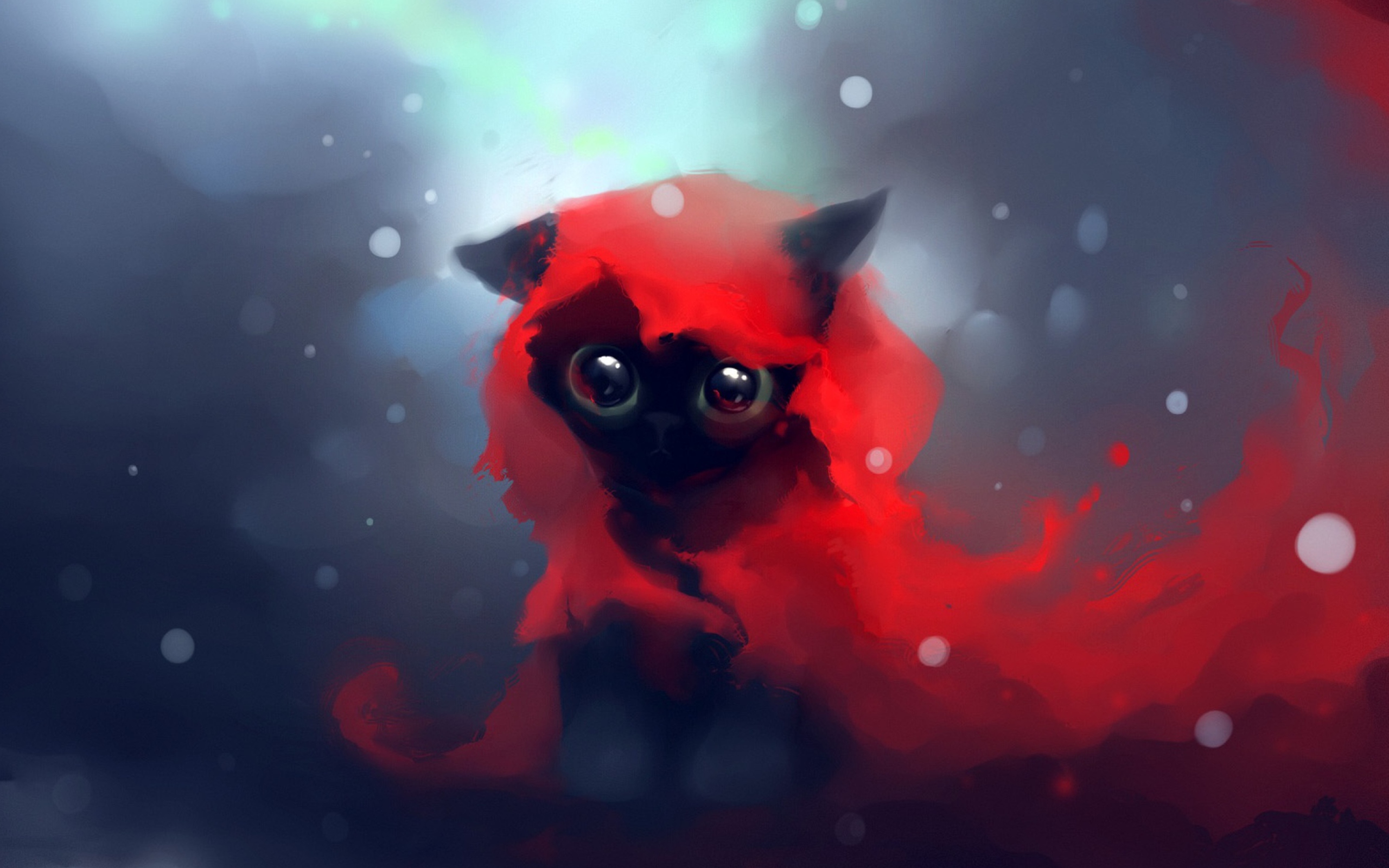 Screenshot №1 pro téma Red Riding Hood Cat 2560x1600