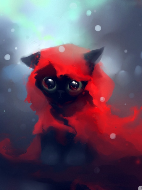 Red Riding Hood Cat screenshot #1 480x640