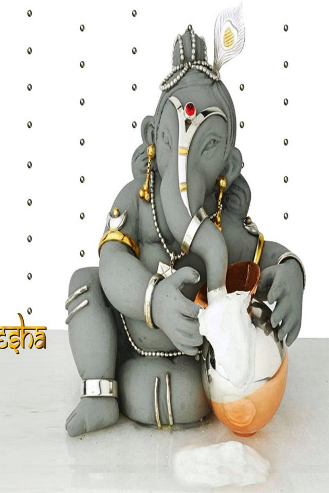 Das Lord Ganesha Wallpaper 640x960