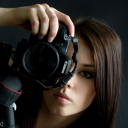 Girl Photographer wallpaper 128x128