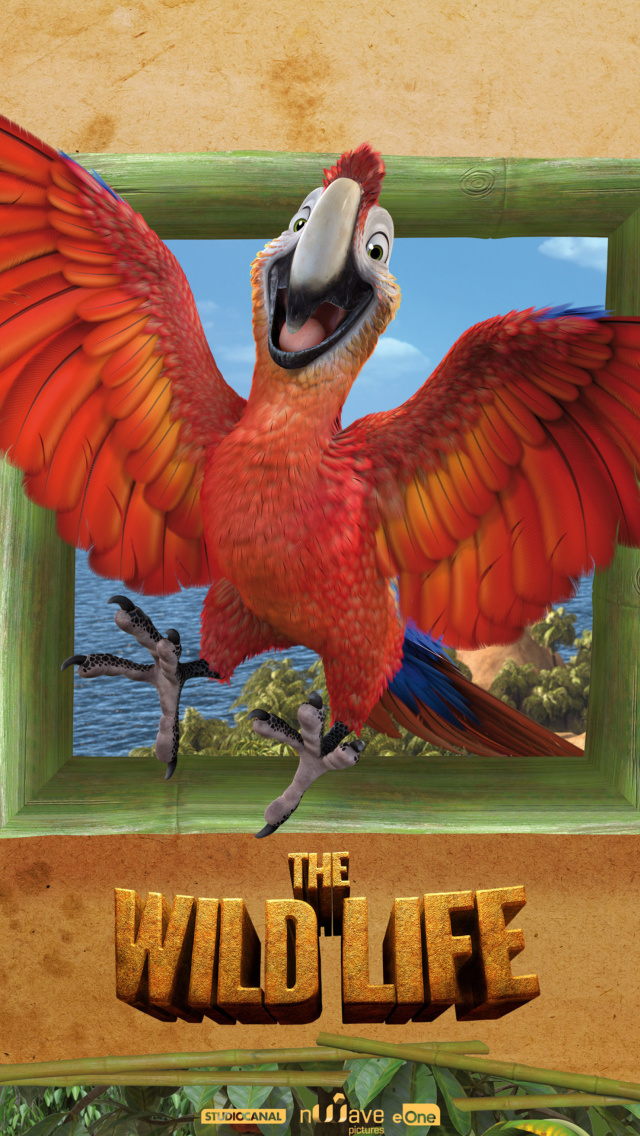 Screenshot №1 pro téma The Wild Life Cartoon Parrot 640x1136