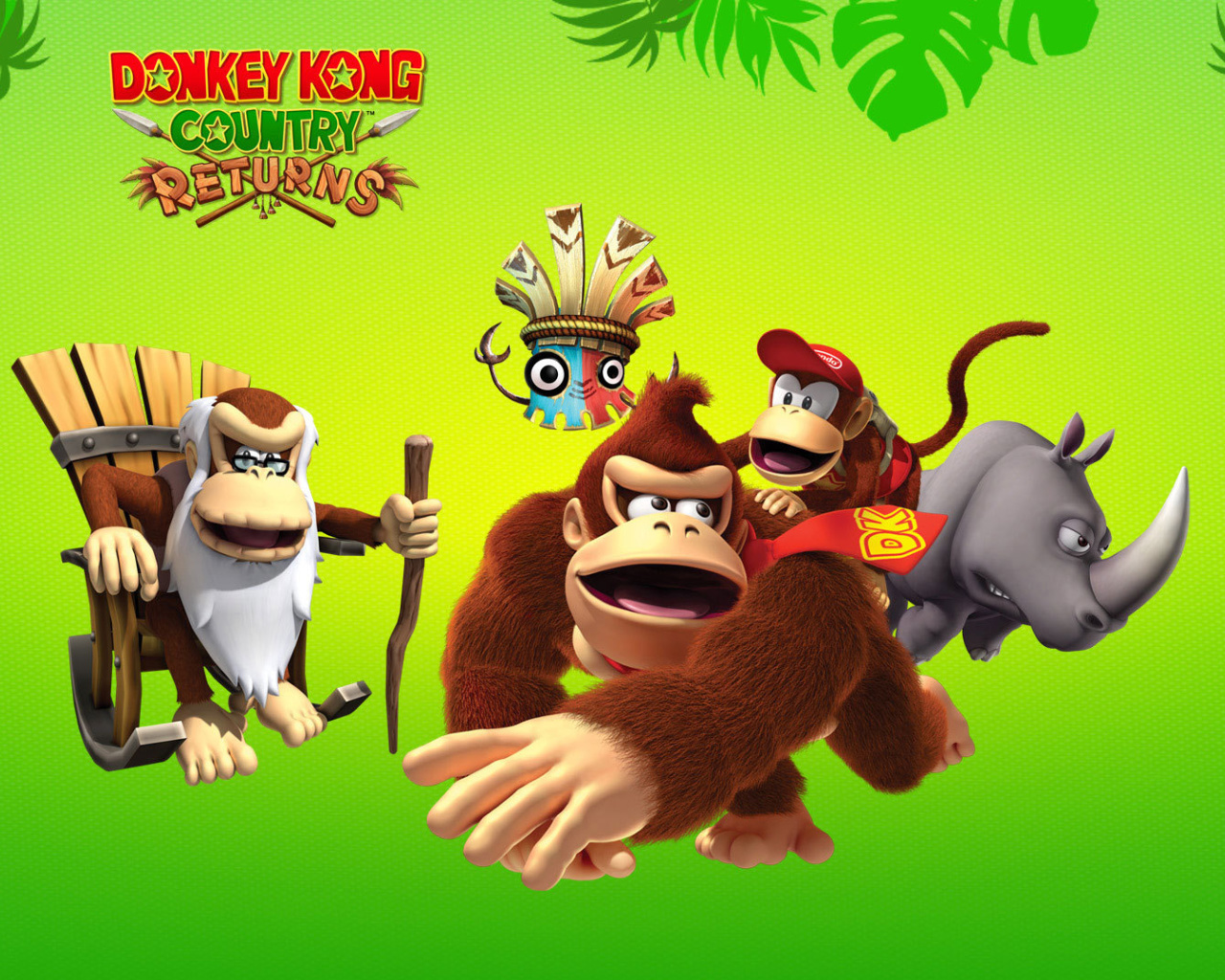 Donkey Kong Country Returns Arcade Game wallpaper 1280x1024