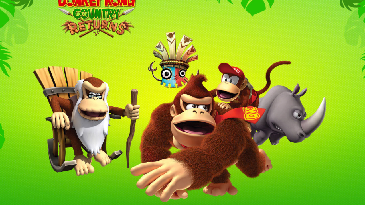 Das Donkey Kong Country Returns Arcade Game Wallpaper 1280x720