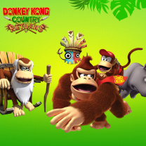 Das Donkey Kong Country Returns Arcade Game Wallpaper 208x208