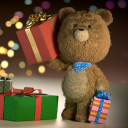 Screenshot №1 pro téma Teddy Bear With Gifts 128x128
