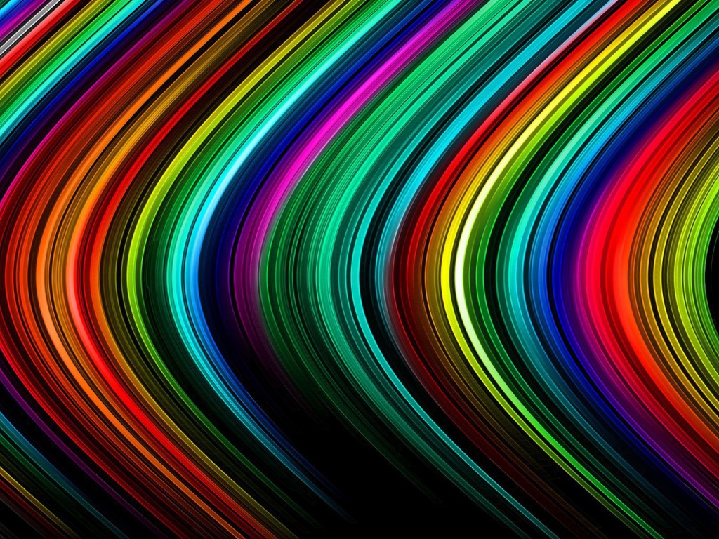 Fondo de pantalla Rainbow Lines 1024x768