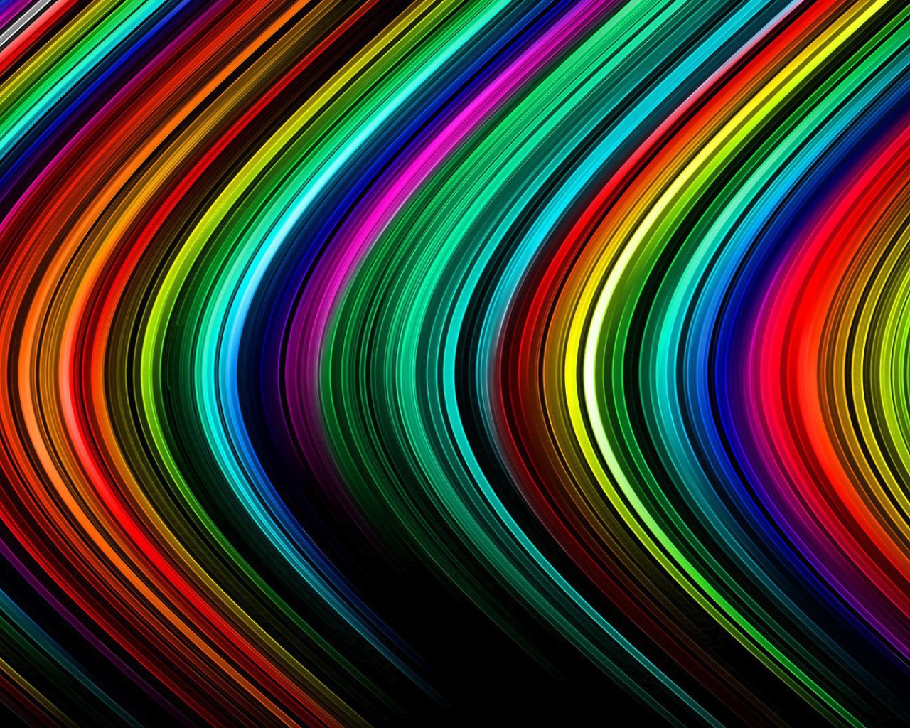 Screenshot №1 pro téma Rainbow Lines 1280x1024