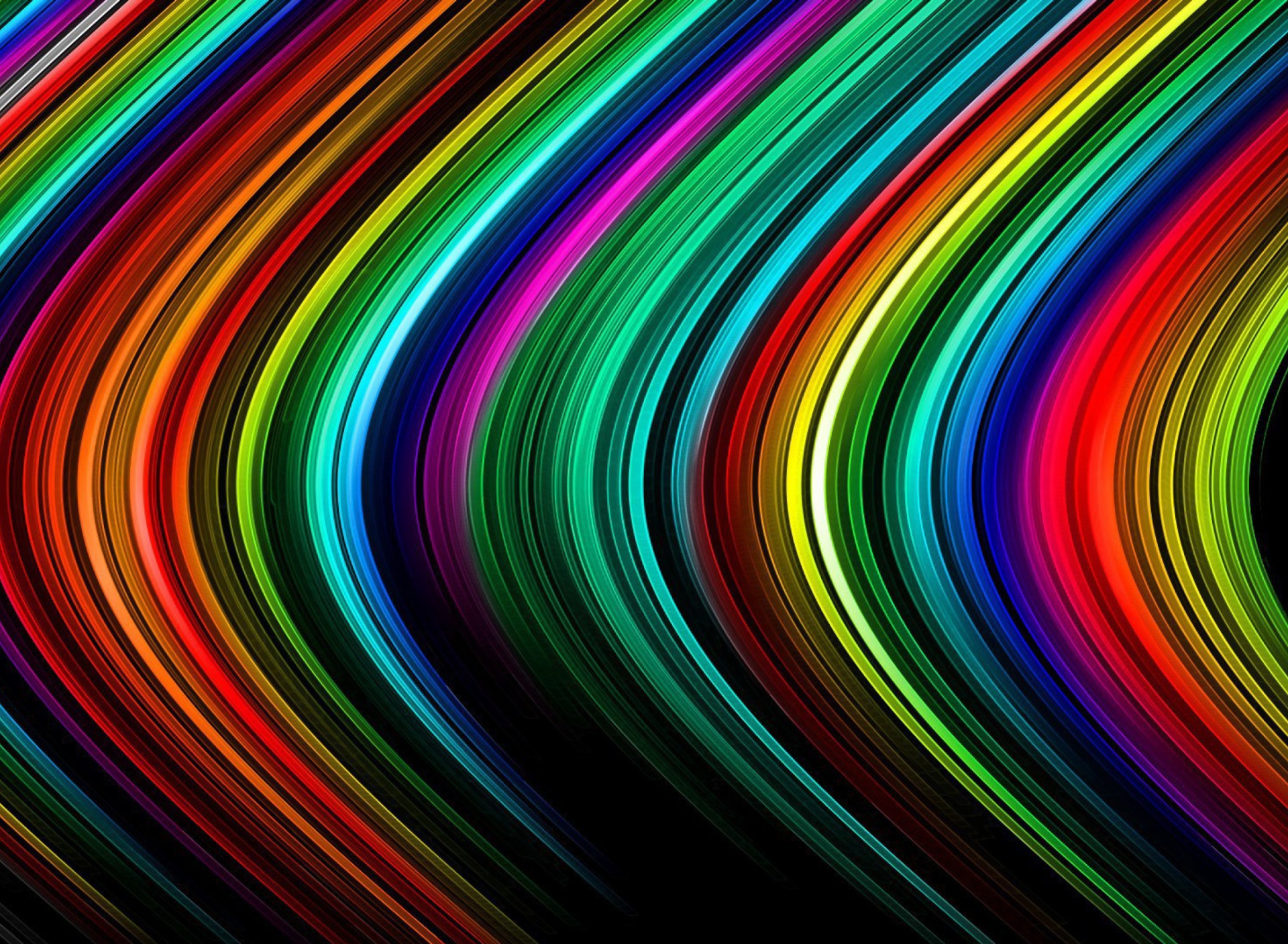 Das Rainbow Lines Wallpaper 1920x1408