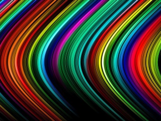 Rainbow Lines wallpaper 320x240