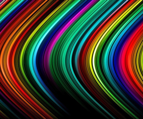 Das Rainbow Lines Wallpaper 480x400