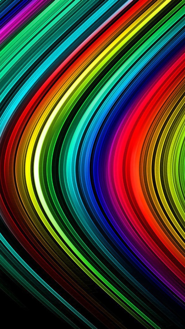 Das Rainbow Lines Wallpaper 640x1136