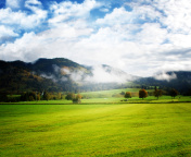Fondo de pantalla Autumn Fog In Slovakia 176x144