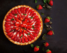 Strawberry pie wallpaper 220x176