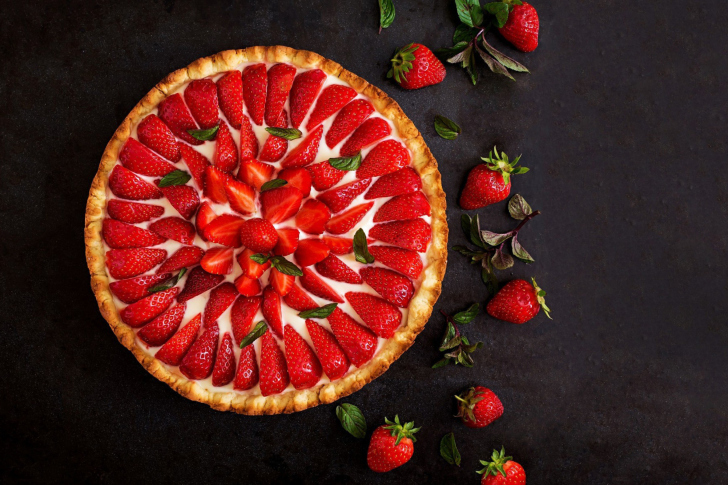 Das Strawberry pie Wallpaper