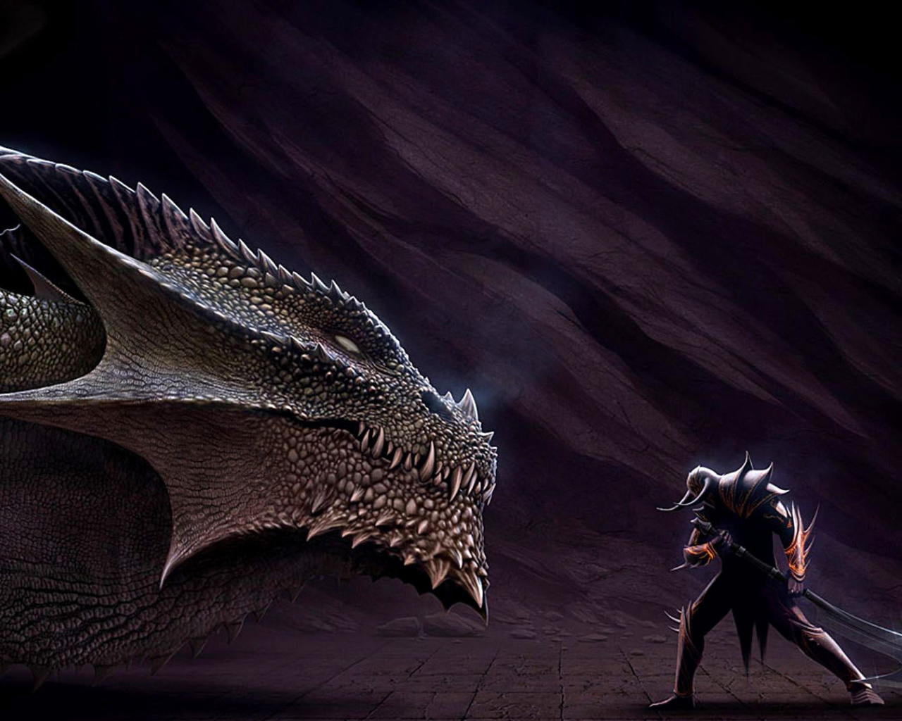 Sfondi Serpent and Warrior 1280x1024