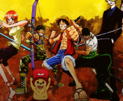 Das One Piece Armed Wallpaper 176x144
