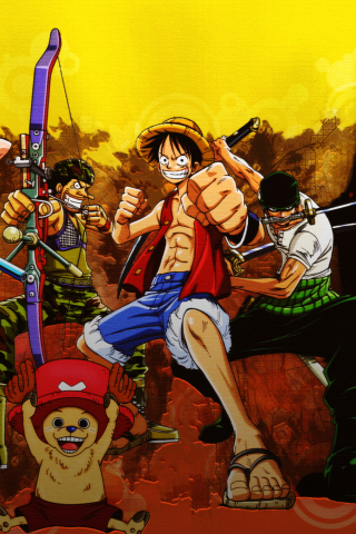Das One Piece Armed Wallpaper 320x480