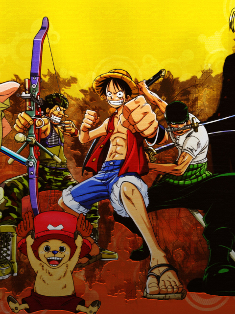 Das One Piece Armed Wallpaper 480x640