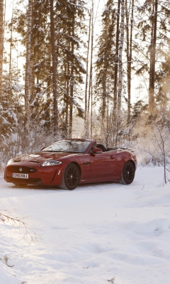 Sfondi Jaguar XKR-S Convertible 240x400