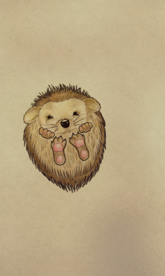 Das Cute Hedgehog Wallpaper 240x400