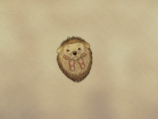 Das Cute Hedgehog Wallpaper 320x240