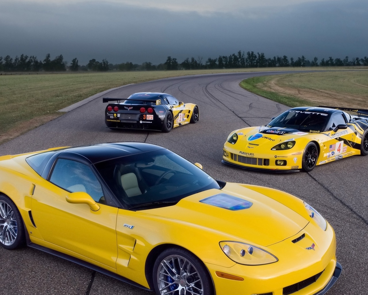 Sfondi Chevrolet Corvette C6R GT2 1280x1024