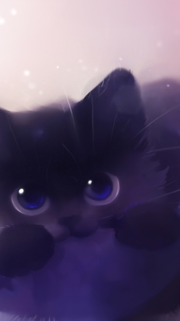 Fondo de pantalla Cute Kitty Art 360x640