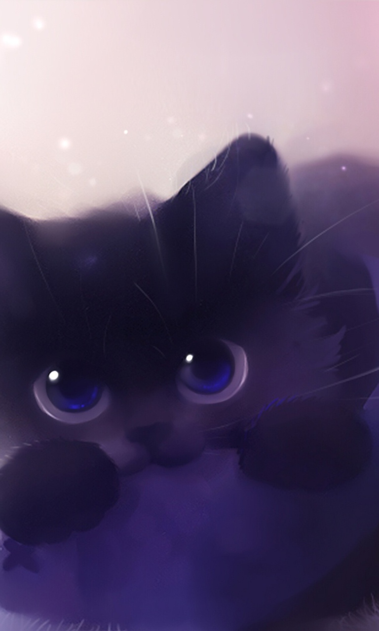 Screenshot №1 pro téma Cute Kitty Art 768x1280