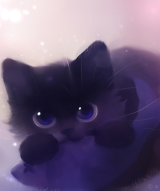 Cute Kitty Art - Obrázkek zdarma pro iPhone 4