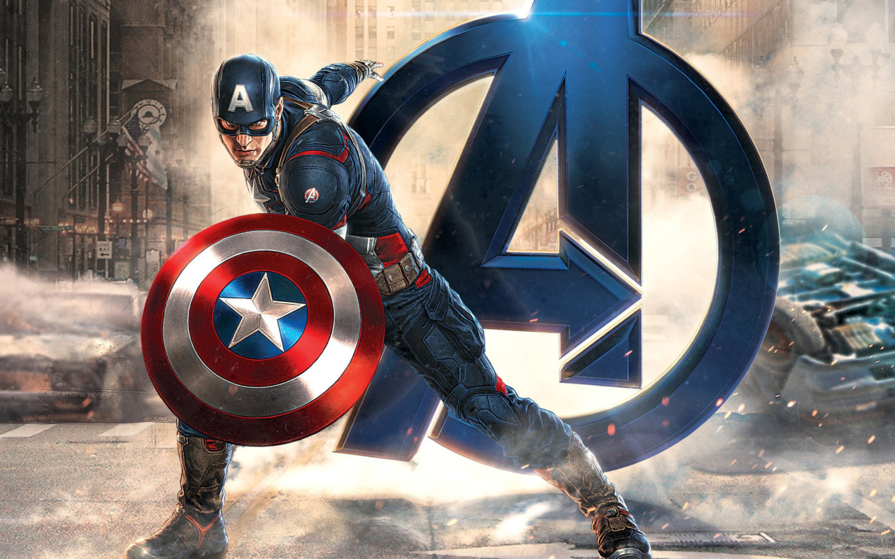 Das Captain America Marvel Avengers Wallpaper 1280x800