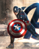 Das Captain America Marvel Avengers Wallpaper 128x160