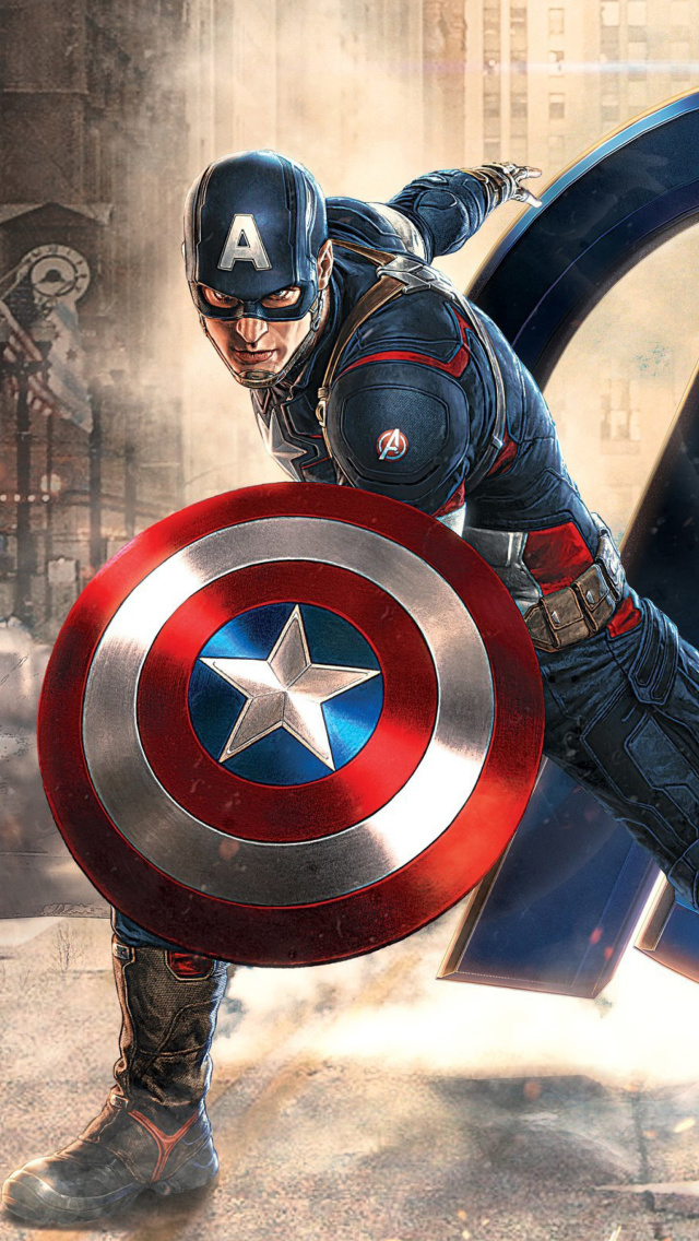 Captain America Marvel Avengers Wallpaper for iPhone 5