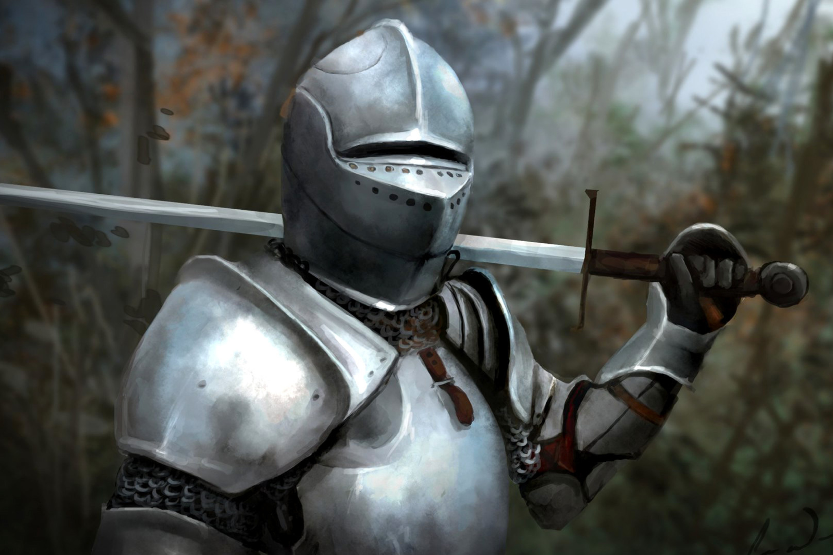 Screenshot №1 pro téma Medieval knight in armor 2880x1920