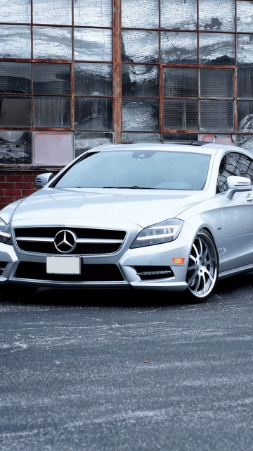 Fondo de pantalla Silver Mercedes 360x640