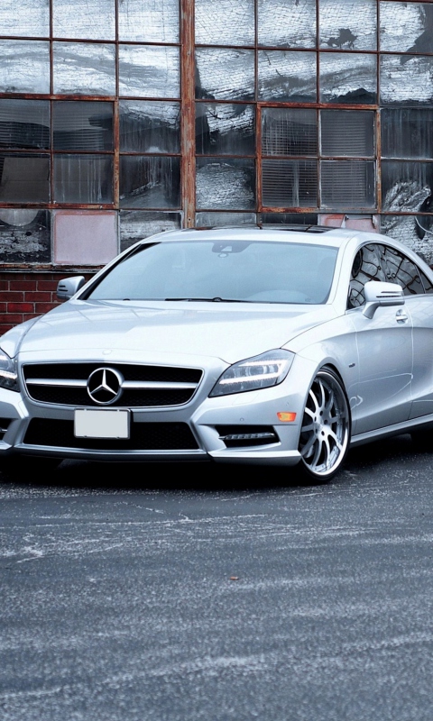 Silver Mercedes screenshot #1 480x800