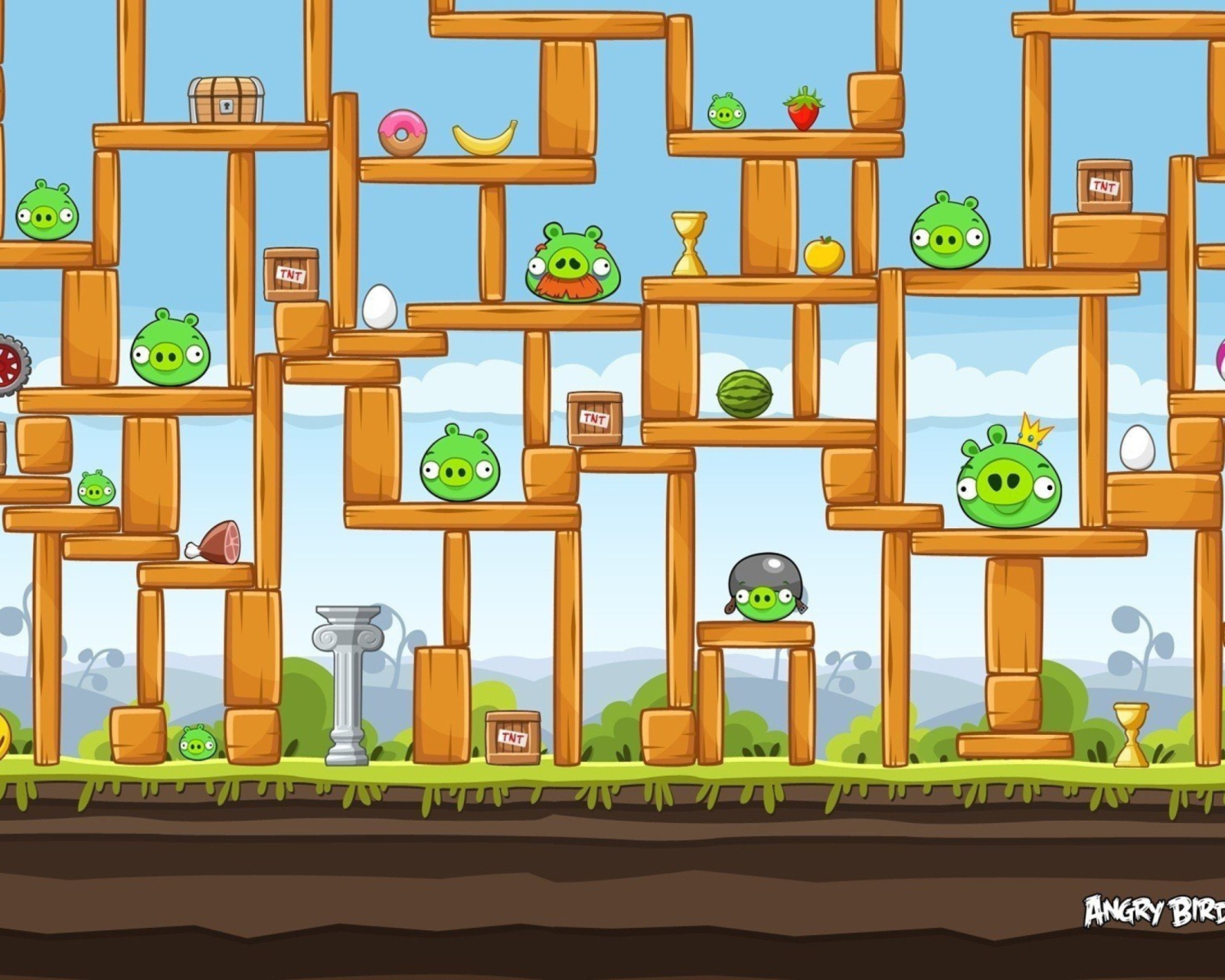 Das Angry Birds Wallpaper 1600x1280